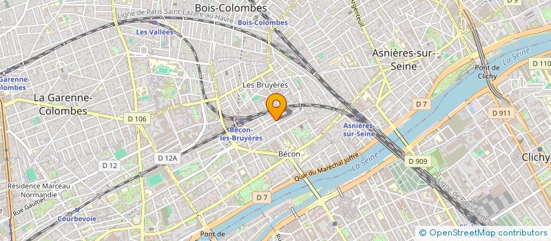 localisation de l'entreprise BE CONSEIL  COURBEVOIE