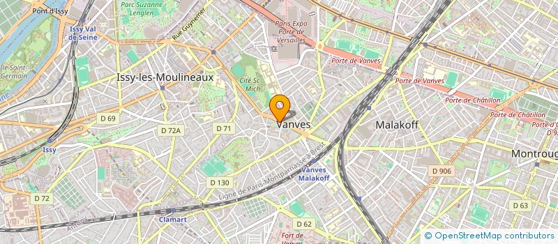 localisation de l'entreprise BE CONSEIL  VANVES