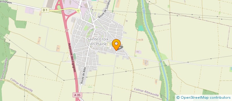 localisation de l'entreprise BE CONSULTANT  SAINTE-CROIX-EN-PLAINE