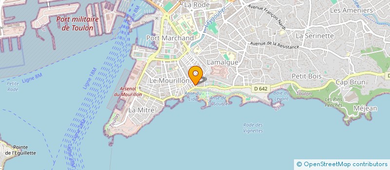 localisation de l'entreprise BE CONSULTING  TOULON