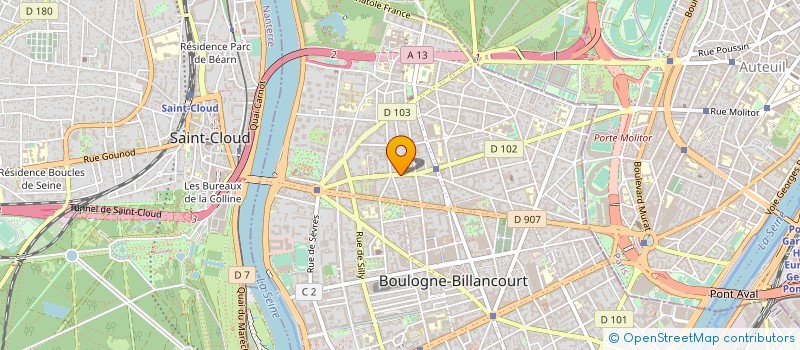 localisation de l'entreprise BE CRAZY à BOULOGNE BILLANCOURT