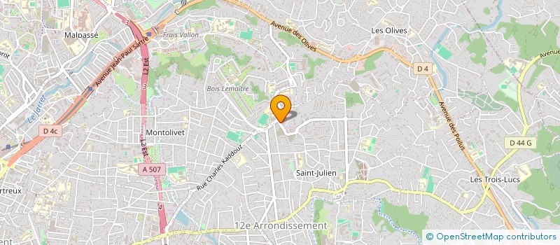 localisation de l'entreprise BE DISTRI à MARSEILLE
