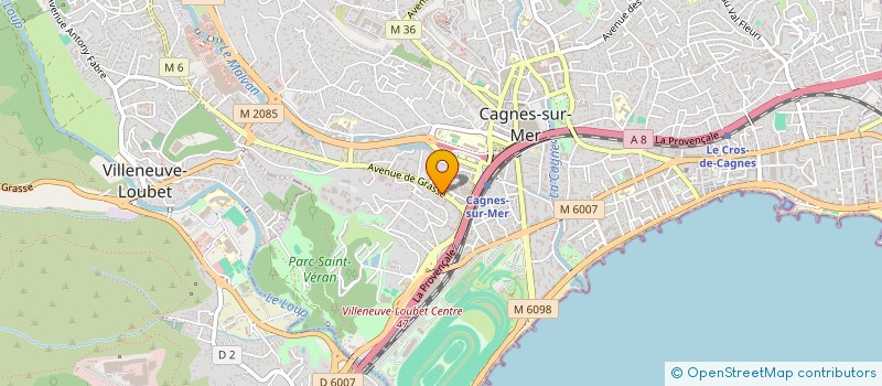 localisation de l'entreprise BE-ECOACHING  CAGNES-SUR-MER