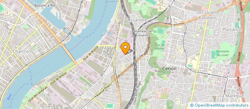 localisation de l'entreprise BE ENJOY  CENON