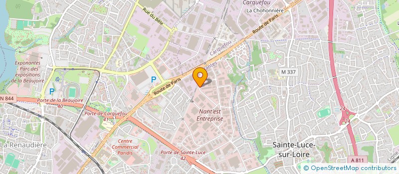 localisation de l'entreprise BE FAMILY  NANTES