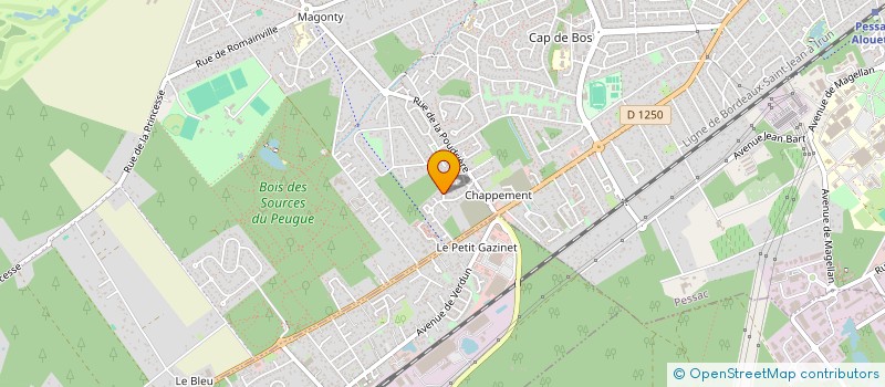 localisation de l'entreprise BE FAVE à PESSAC