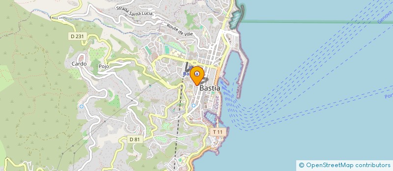 localisation de l'entreprise BE FIT à BASTIA