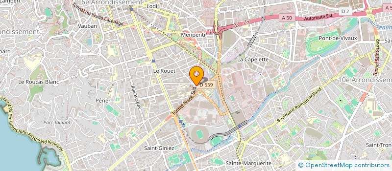 localisation de l'entreprise BE'FIT (BF) à MARSEILLE