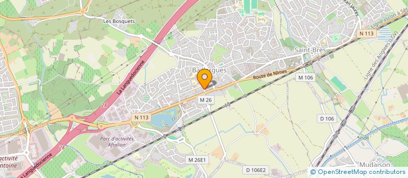 localisation de l'entreprise BE FOCUS  BAILLARGUES