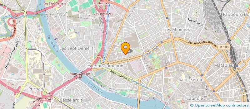 localisation de l'entreprise BE FORM à TOULOUSE