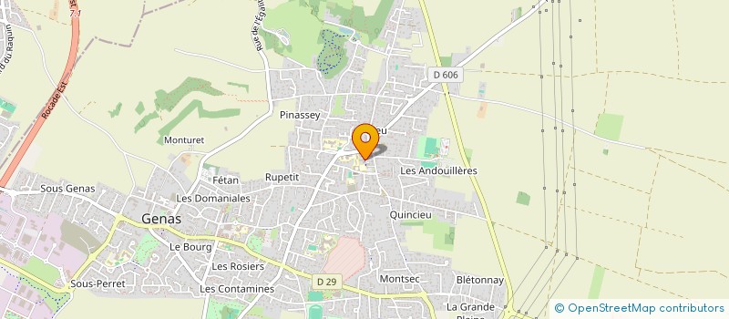 localisation de l'entreprise BE FOUR  GENAS