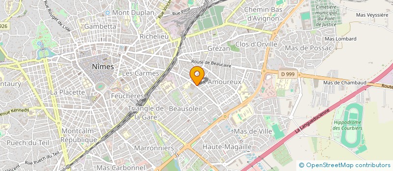 localisation de l'entreprise BE GARD AGRI  NIMES