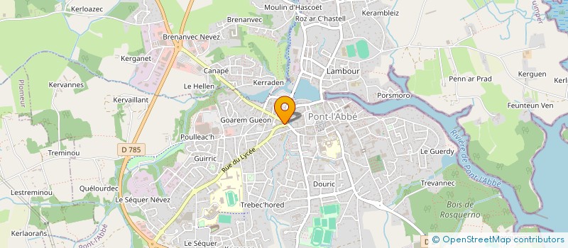 localisation de l'entreprise BE GOOD 1 à PONT-L'ABBE