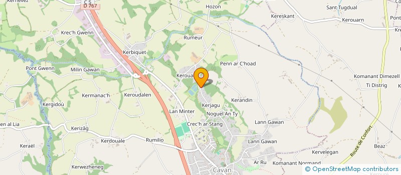 localisation de l'entreprise BE GOOD'N  CAVAN