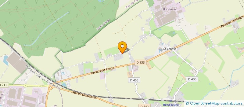 localisation de l'entreprise BE GREEN  BLARINGHEM