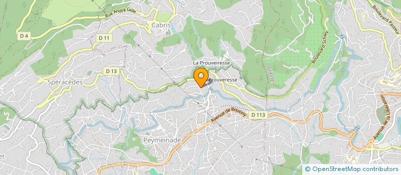 localisation de l'entreprise BE GREEN PAYSAGE  PEYMEINADE