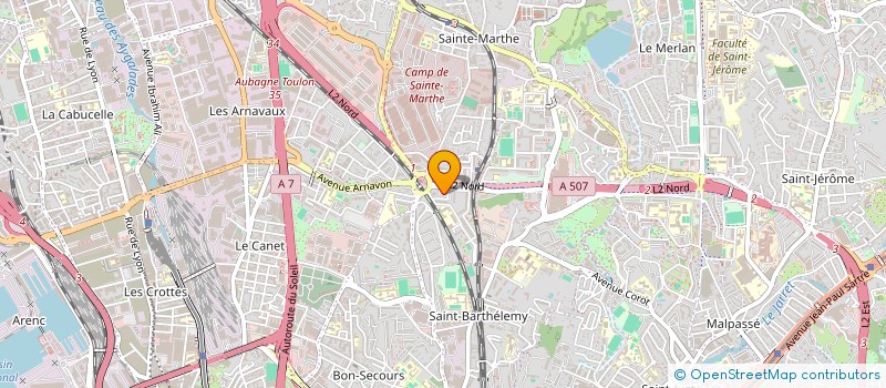 localisation de l'entreprise BE HAPPY à MARSEILLE 14EME