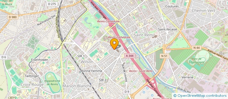 localisation de l'entreprise BE HAPPY  REIMS