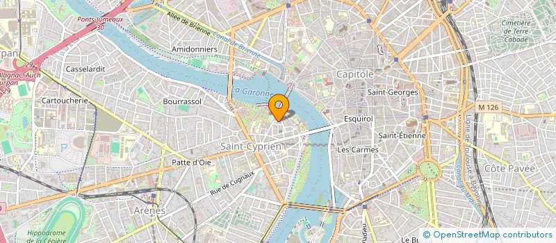 localisation de l'entreprise BE. HAPPY  TOULOUSE
