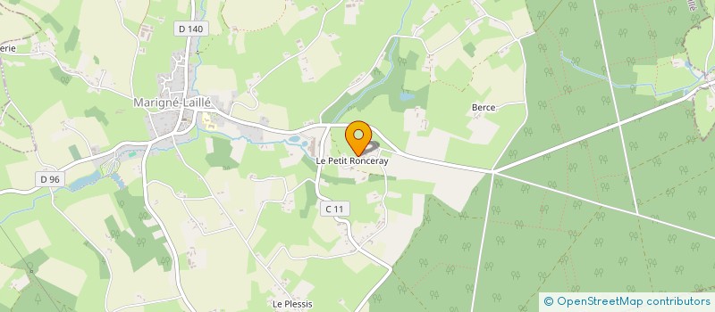 localisation de l'entreprise BE HAPPY COACHING  MARIGNE LAILLE