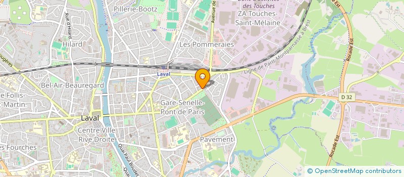 localisation de l'entreprise BE HOLDING à LAVAL
