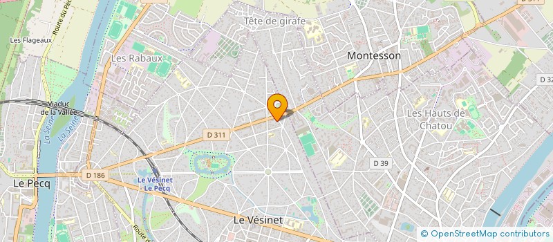 localisation de l'entreprise BE ILLUSTRATIONS à LE VESINET