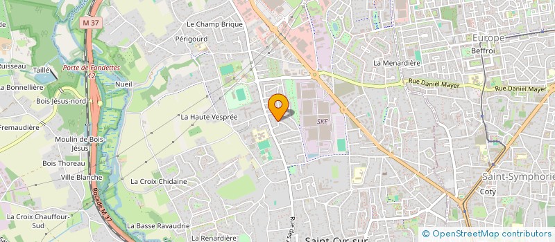 localisation de l'entreprise BE IMMOBILIER à SAINT-CYR-SUR-LOIRE