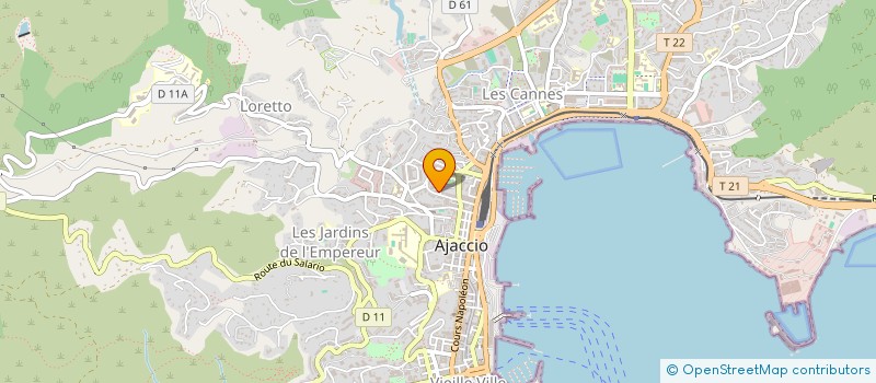 localisation de l'entreprise BE-IN  AJACCIO