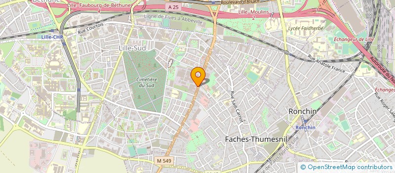 localisation de l'entreprise BE IN INVEST  LILLE