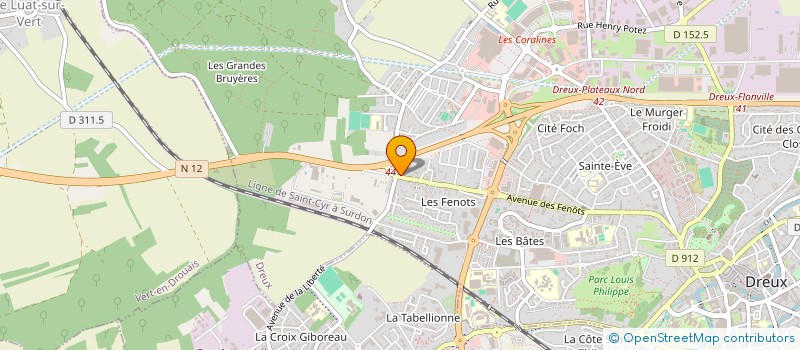 localisation de l'entreprise BE-IN-SECURITY à DREUX