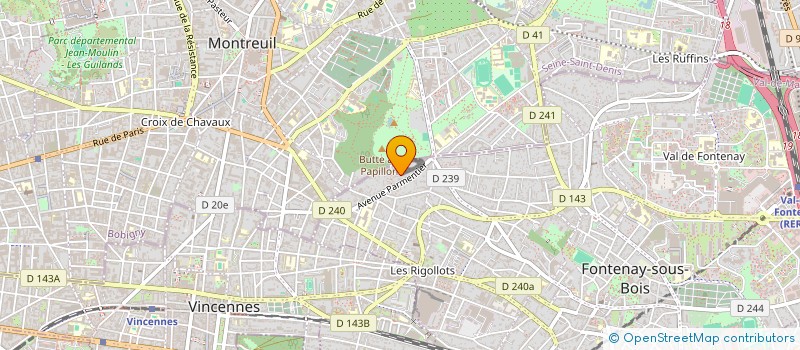 localisation de l'entreprise BE ING 94 à FONTENAY-SOUS-BOIS
