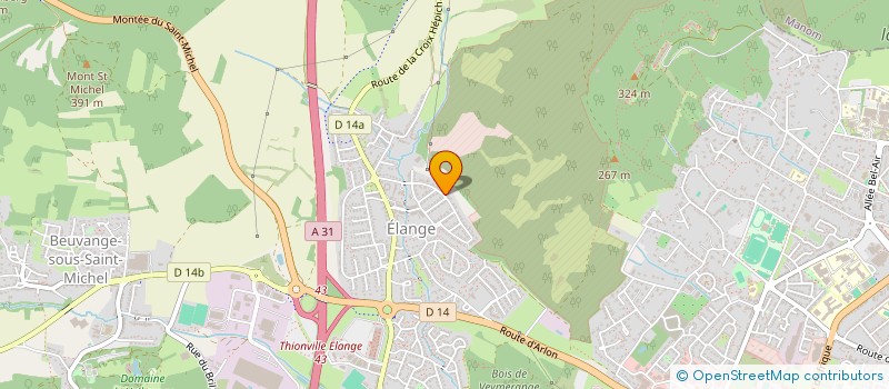 localisation de l'entreprise BE INVEST 2 à THIONVILLE