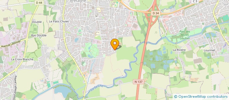 localisation de l'entreprise BE-INVEST  CHARTRES-DE-BRETAGNE