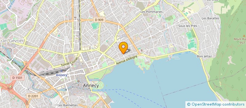 localisation de l'entreprise BE INVEST à ANNECY