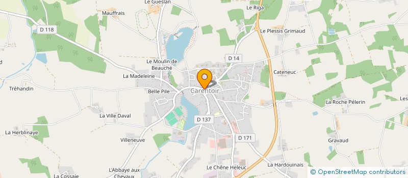 localisation de l'entreprise BE INVEST  CARENTOIR