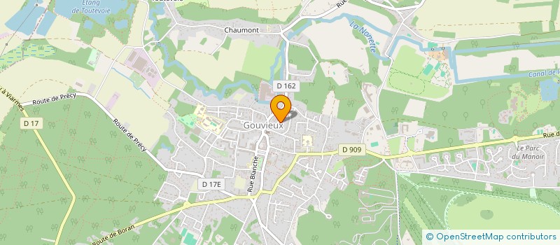 localisation de l'entreprise BE INVESTISSEMENT  GOUVIEUX