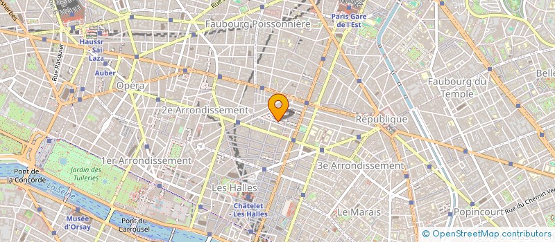 localisation de l'entreprise BE JOLIE FASHION  PARIS