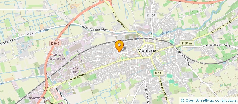 localisation de l'entreprise BE LIGHTING  MONTEUX