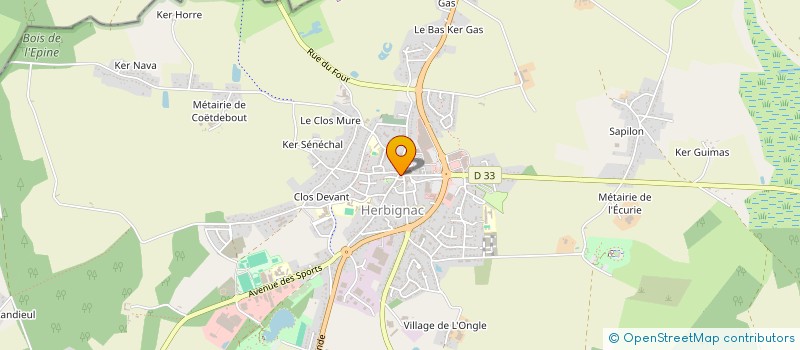 localisation de l'entreprise BE LIV'IN à HERBIGNAC