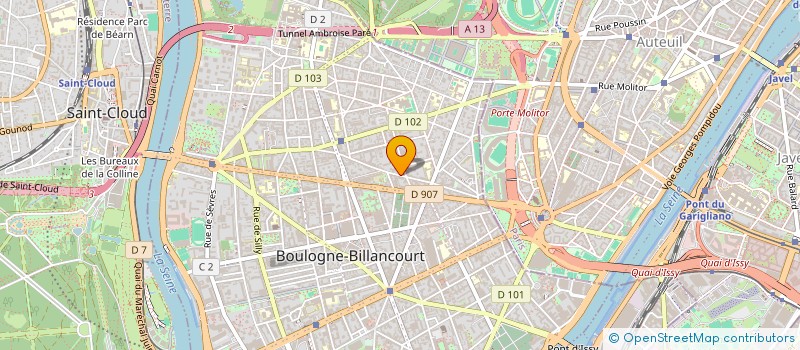localisation de l'entreprise BE LIVE CONCEPT à BOULOGNE-BILLANCOURT