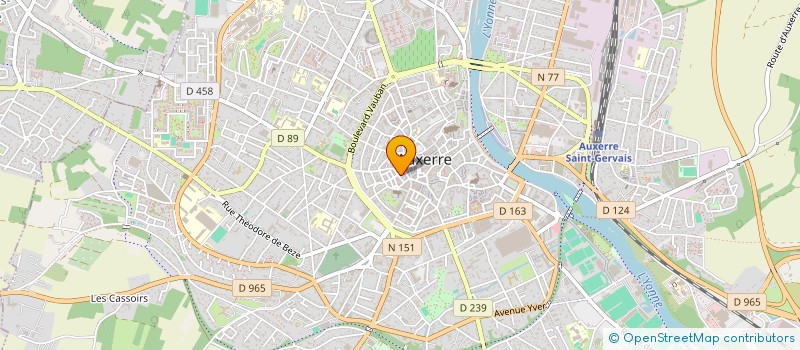 localisation de l'entreprise BE MACO à AUXERRE