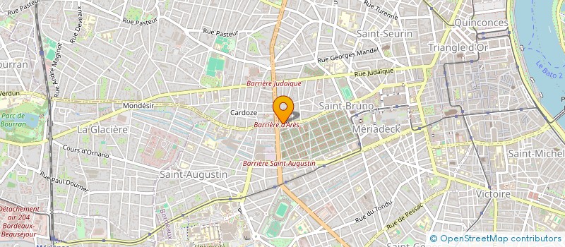 localisation de l'entreprise BE MEDIA  BORDEAUX