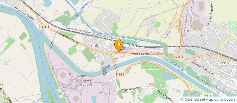 localisation de l'entreprise BE-METAL  VALENCE