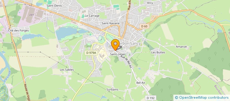 localisation de l'entreprise BE & MI CREATION  BOURBON-LANCY