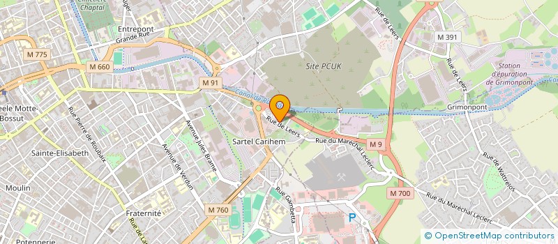 localisation de l'entreprise BE MODERN à ROUBAIX