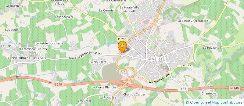 localisation de l'entreprise BE MORPHO à VALLET
