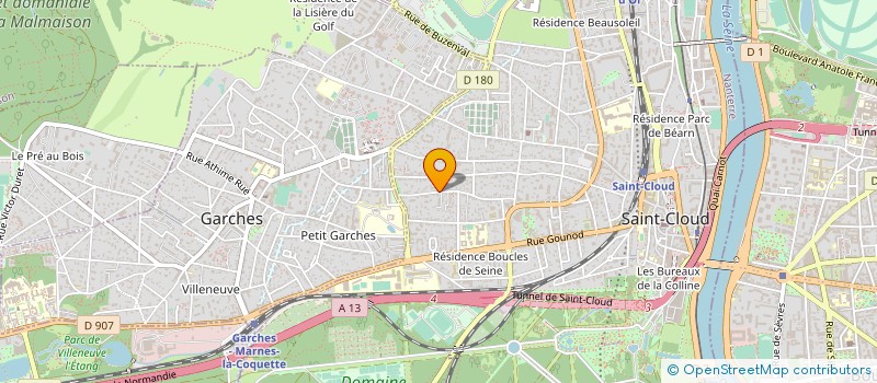 localisation de l'entreprise BE MY LED à SAINT-CLOUD