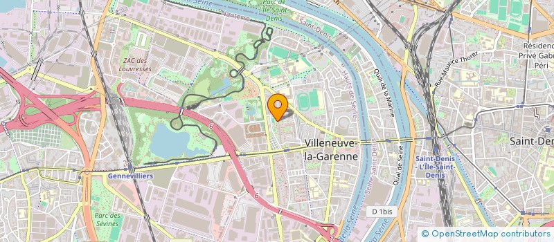 localisation de l'entreprise BE NATURAL ASSOCIATION  VILLENEUVE-LA-GARENNE