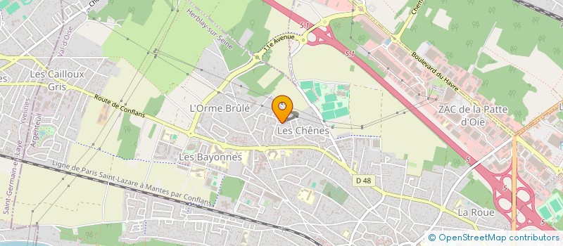 localisation de l'entreprise BE-NET SAS  CERGY