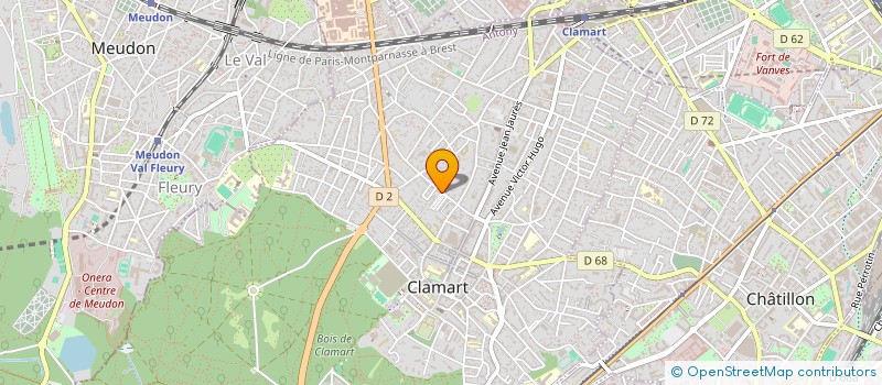 localisation de l'entreprise BE NEW à CLAMART